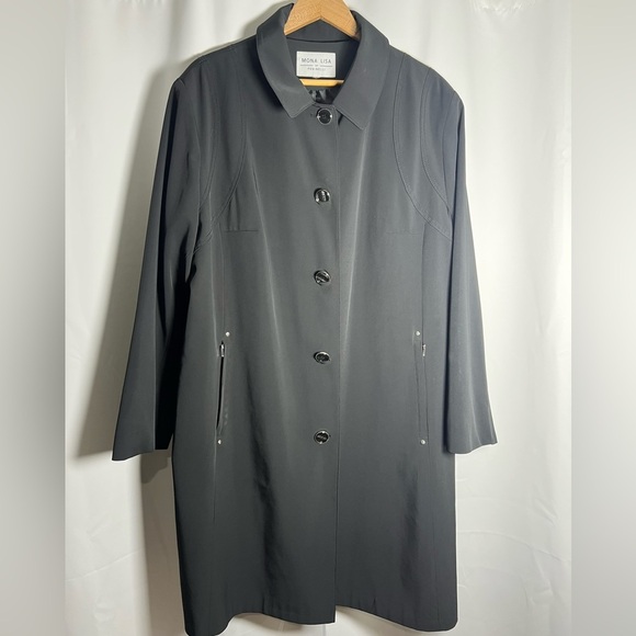 MONA LISA Fen-nelli Women's Gray Trench Coat - Picture 6 of 7